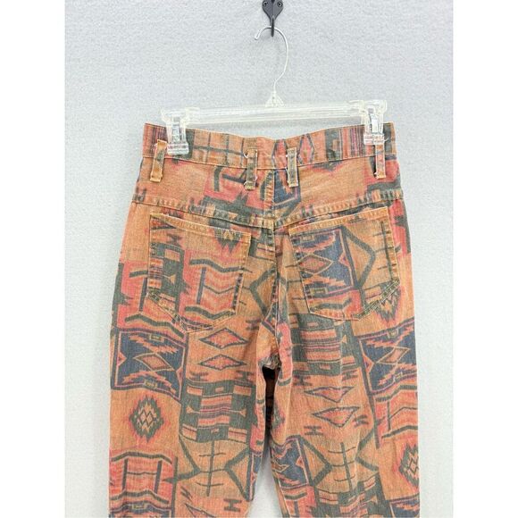 Vintage Time Capsule Womens Multicolor Southwestern Aztec Print Denim Jeans Size - Picture 3 of 11